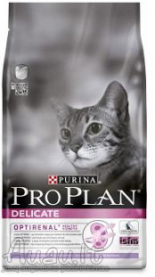 Pro Plan Cat Adult Delicate Turkey&rice pašaras išrankioms katėms bei jautriai virškinimo sistemai su kalakutiena ir ryžiais 400 g